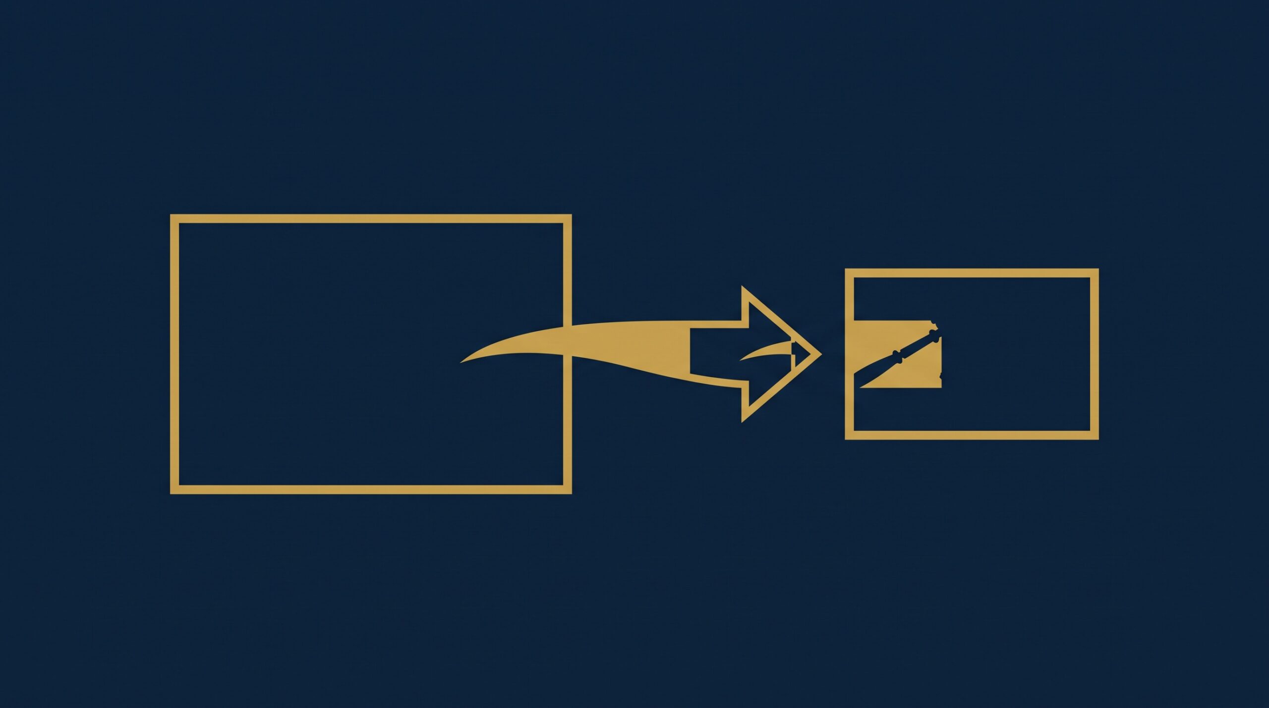A source work passing only a small fragment across a gold arrow into a new creator work