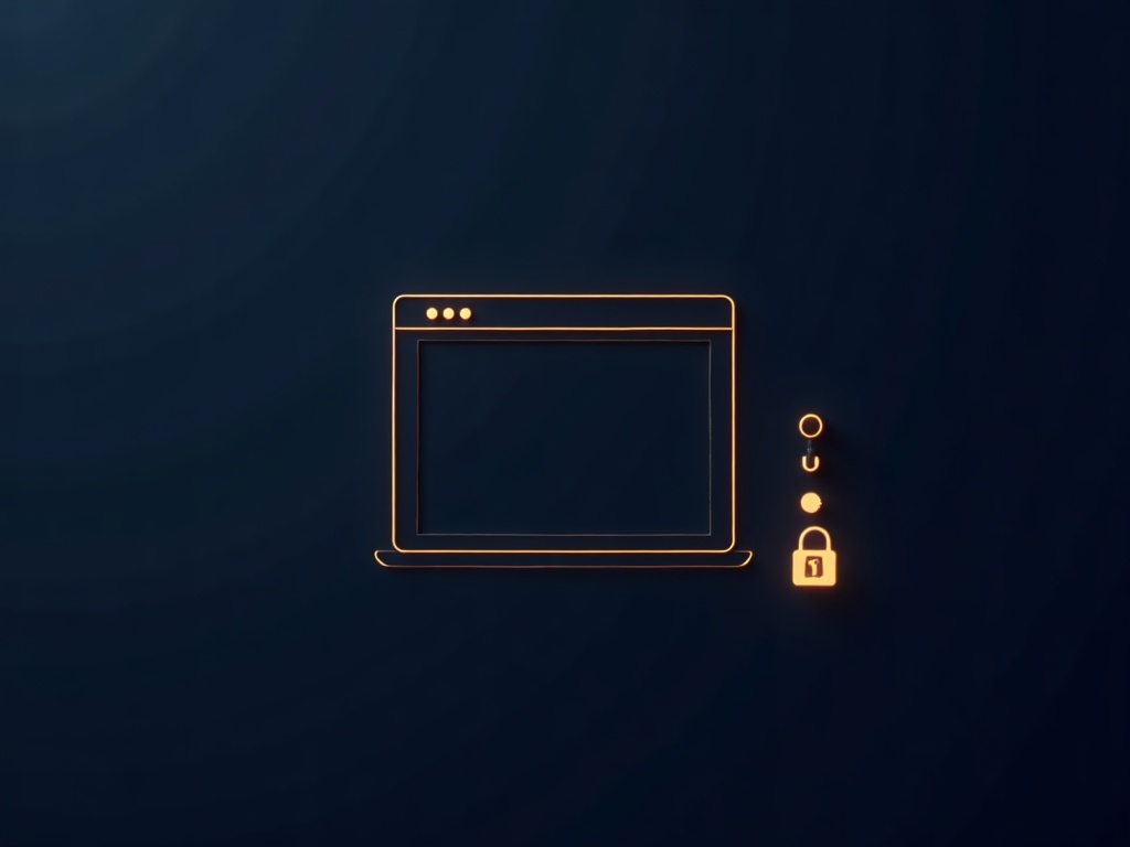 A website window with a gold padlock beside a column of gold toggle switches turned off