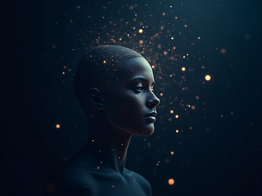 An AI image whose edges dissolve into open empty space